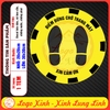 Tem Decal Dán Sàn Điểm Đứng Dừng Chờ Thang Máy, Chất Liệu Decal Chống Nước Chống Phai Màu, Dùng Cho Tòa Nhà, Chung Cư...
