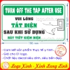 LOGO TEM STICKER TẮT ĐIỆN KHI KHÔNG SỬ DỤNG, TURN OFF WHEN NOT IN USE DÙNG CHO NHÀ CỬA, CÔNG TY, CƠ QUAN.....