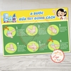 Tem Decal Poster 6 Bước Rửa Tay Đúng Cách, Sử Dụng Cho Trường Lớp, Nhà Cửa, Nơi Công Cộng, Chống Nước Có Keo Sẵn