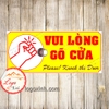 LOGO STICKER TEM DÁN VUI LÒNG GÕ CỬA, GÕ CỬA TRƯỚC KHI VÀO - PLEASE KNOCK THE DOOR