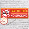 LOGO TEM STICKER KHÔNG HÚT THUỐC LÁ, DÙNG CHO NHÀ Ở, CÔNG TY, VĂN PHÒNG, NƠI CÔNG CỘNG......NO SMOKING