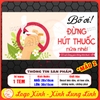 Tem Decal Dán Nhắc Nhở Bạn Ơi , Bố Ơi Đừng Hút Thuốc Nữa Nhé, Vì Môi Trường Không Khói Thuốc, No Smoking, Tem Dán Có Keo