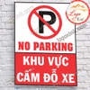 Logo sticker decal dán khu vực cấm đỗ xe, biển thông báo nơi cấm đậu xe no parking area