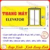LOGO TEM STICKER BIỂN CHỈ DẪN THANG MÁY ELEVATOR, CHỈ DẪN NƠI CÓ CẦU THANG MÁY