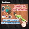 Tem Decal Quảng Cáo Dịch Vụ Rút Tiền, Chuyển Tiền Nhanh, Fast Money Transfer And Withdrawal  Sử Dụng Cho Quầy Dịch Vụ