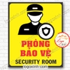 LOGO TEM STICKER BIẾN PHÒNG BẢO VỆ, SECURITY DÙNG CHO VĂN PHÒNG CÔNG TY, CƠ QUAN, NHÀ XƯỞNG...
