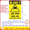 LOGO TEM STICKER BIỂN CẢNH BÁO ĐỘI NÓN BẢO HỘ - WEAR HEAD SHIELD - BIỂN CẢNH BÁO AN TOÀN LAO ĐỘNG
