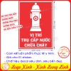 LOGO TEM STICKER DÁN THÔNG BÁO BIỂN CHỈ DẪN VỊ TRÍ TRỤ CẤP NƯỚC CHỮA CHÁY PCCC 114