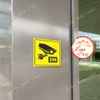 LOGO TEM STICKER BIỂU TƯỢNG CAMERA - CẢNH BÁO KHU VỰC CÓ CAMERA GIÁM SÁT - CCTV 24H