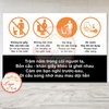 Tem Decal Dán - [Nhắc Nhở] ĐI CẦU XONG NHỚ MAU MAU DỘI LIỀN - Thơ Hài Hước NHÀ VỆ SINH - Decal Chống nước, chống phai