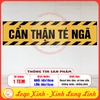 Tem Decal - CẨN THẬN TÉ NGÃ - Decal boc dán, có keo sẵn, chống nước, chống phai