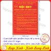 LOGO TEM STICKER BIỂN BẢNG NỘI QUY TIÊU LỆNH PHÒNG CHÁY CHỮA CHÁY PCCC - FIRE PROTECTION DÙNG CHO CÔNG TY NHÀ XƯỞNG