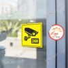 LOGO TEM STICKER BIỂU TƯỢNG CAMERA - CẢNH BÁO KHU VỰC CÓ CAMERA GIÁM SÁT - CCTV 24H