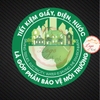Tem Decal Logo Tiết Kiệm Giấy, Điện, Nước Là Góp Phần Bảo Vệ Môi Trường, Chất Liệu Decal Có Keo Sẵn Chống Nước
