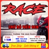 Tem Decal Chữ RACE Dán Xe Máy Ô Tô, Decal Trang Trí Xe, Sticker Cao Cấp Chống Nước, Không Phai Màu, Miếng Dán RACE