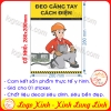 LOGO TEM STICKER CẢNH BÁO YÊU CẦU SỬ DỤNG GĂNG TAY BẢO HỘ CÁCH ĐIỆN KHI LÀM VIỆC - LABOR SAFETY - ELECTRIC GLOVES