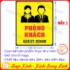 LOGO TEM STICKER BIẾN PHÒNG KHÁCH, GUEST ROOM, DÙNG CHO VĂN PHÒNG CÔNG TY, CƠ QUAN, NHÀ XƯỞNG...