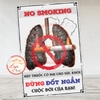 Tem Decal Dán NO SMOKING - HÚT THUỐC CÓ HẠI CHO SỨC KHOẺ - ĐỪNG ĐỐT NGẮN CUỘC ĐỜI CỦA BẠN - Decal chống nước, chống phai
