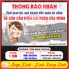 Tem decal trang trí quán ăn vui nhộn – Thông báo khẩn “Ngon nhức nách” – Decal bóc dán chống nước, bền màu
