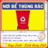 LOGO TEM STICKER VỊ TRÍ NƠI ĐỂ THÙNG RÁC, TRASH RECYCLE BIN PLACE- DÙNG CHO CÔNG TY, VĂN PHÒNG, NHÀ XƯỞNG.....