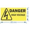 LOGO TEM STICKER CẢNH BÁO NGUY HIỂM ĐIỆN CAO THẾ HIGH VOLATGE CAUTION- HIỆU ĐIỆN THẾ CAO