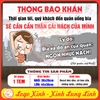Tem decal trang trí quán ăn vui nhộn – Thông báo khẩn “Ngon nhức nách” – Decal bóc dán chống nước, bền màu