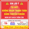 Tem Decal Dán Thông Báo Quầy Quán Không Nhận Thanh Toán Bằng Chuyển Khoản,Không Thanh Toán Bằng Mã QR,Có Keo Chống Nước