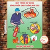 Decal Dán Quy Trình Sử Dụng Bình Chữa Cháy Bằng Khí CO2, Bình Bột Khô, Cách Sử Dụng Bình Cứu Hỏa, Decan Chống Nước
