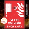 LOGO TEM STICKER DÁN THÔNG BÁO BIỂN CHỈ DẪN VỊ TRÍ VÒI CẤP NƯỚC CHỮA CHÁY PCCC 114