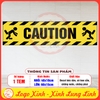 Tem Decal Chữ Tiếng Anh - CAUTION - Decal Anh Ngữ bóc dán, có keo sẵn, chống nước, chống phai nổi bật