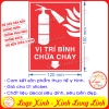 LOGO TEM STICKER DÁN THÔNG BÁO NƠI ĐỂ BÌNH CHỮA CHÁY, BÌNH CỨU HỎA, FIRE EXTINGUISHER PLACE - MẪU 2