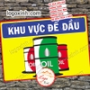 LOGO TEM STICKER KHU VỰC ĐỂ DẦU, OIL DRUM PLACE- DÙNG CHO CÔNG TY, VĂN PHÒNG, NHÀ XƯỞNG.....