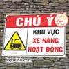 LOGO TEM STICKER KHU VỰC CÓ XE NÂNG HOẠT ĐỘNG - FORK LIFT AREA