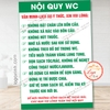 Tem Decal Nội Quy WC, Quy ĐỊnh Sử Dụng WC, Nhà Vệ Sinh, Quy Tắc Sử Dụng Toilet, Đề Can Trang Trí Nhà Vệ Sinh, Toilet