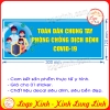 LOGO TEM STICKER POSTER TOÀN DÂN CHUNG TAY PHÒNG CHỐNG DỊCH BỆNH COVID 19 - PREVENTING THE DISEASE OF COVID