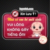 Decal Dán NHÀ CÓ EM BÉ MỚI SINH - VUI LÒNG KHÔNG GÂY TIẾNG ỒN | Chống nước, chống phai