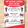 Logo Khẩu hiệu giãn cách phòng chống dịch covid cho công ty, nhà riêng, cửa hàng, xưởng, nhà máy... social distancing