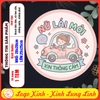 Tem Decal Dán Ô TÔ - NỮ LÁI MỚI _ XIN THÔNG CẢM - Decal bóc dán, có keo sẵn, chống nước, chống phai