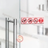 LOGO TEM STICKER BỘ 4 LOGO DÁN CỬA KÍNH: KHÔNG HÚT THUOC NO SMOKING, FREE WIFI, KHÔNG MANG ĐỒ ĂN, CẤM THÚ NUÔI SIÊU CUTE
