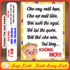 M2-Tem Decal Nhắc Nhở Vui Lòng Không Nợ,Mua Hàng Miễn Chịu Nợ,Decal Trang Trí Vui Nhộn Dán Kính, Tường,Chống Nước,Có Keo