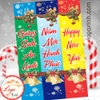 STICKER DECAL BỘ 3 TẤM DÁN TRANG TRÍ NOEL NÔ EN GIÁNG SINH 2022, CÓ KEO SẴN DÁN KÍNH DÁN TƯỜNG DÁN CỬA SIÊU ĐẸP