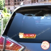 M6- Tem Decal Dán Lái Mới Xin Thông Cảm, Tem Logo Sticker Lái Mới, Decal Tập Lái,Tài Nữ Lái Mới Xin Thông Cảm,Chống Nước