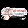 Tem Decal Dán Ngang Ô TÔ - NỮ LÁI MỚI _ XIN THÔNG CẢM - Decal cute - Decal bóc dán, có keo sẵn, chống nước, chống phai