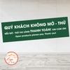 Tem Decal – QUÝ KHÁCH KHÔNG MỞ THỬ  SẢN PHẨM– OPEN PRODUCTS PLEASE PAY – Song Ngữ - Decal có keo dán, cắt sẵn chống nước