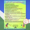 [M2] Poster Tem Decal Dán Nội Quy Sân Tập Pickleball, Quy ĐInh Câu Lạc Bộ CLB Pickleball,. Quy Tắc Chơi Sân Píc Cờ Bôn