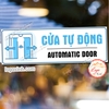 M2-Tem Decal Dán Cửa Tự Động, Automatic Door, Tem Cảnh Báo Dán Kính Cửa Tự Động, Tem Chỉ Dẫn, Chống Nước Có Keo Sẵn