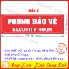 LOGO TEM STICKER BIẾN PHÒNG BẢO VỆ, SECURITY DÙNG CHO VĂN PHÒNG CÔNG TY, CƠ QUAN, NHÀ XƯỞNG...