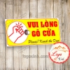 LOGO STICKER TEM DÁN VUI LÒNG GÕ CỬA, GÕ CỬA TRƯỚC KHI VÀO - PLEASE KNOCK THE DOOR