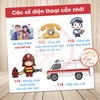 Tem Decal Thông Tin Các Số Điện Thoại Bé Cần Nhớ, Trang Trí Nhà Cửa, Lớp Học, Nhà Trường, Có Keo Dán Sẵn, Chống Nước