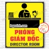 LOGO TEM STICKER BIẾN PHÒNG GIÁM ĐỐC DIRECTOR ROOM DÙNG CHO VĂN PHÒNG CÔNG TY, CƠ QUAN, NHÀ XƯỞNG...